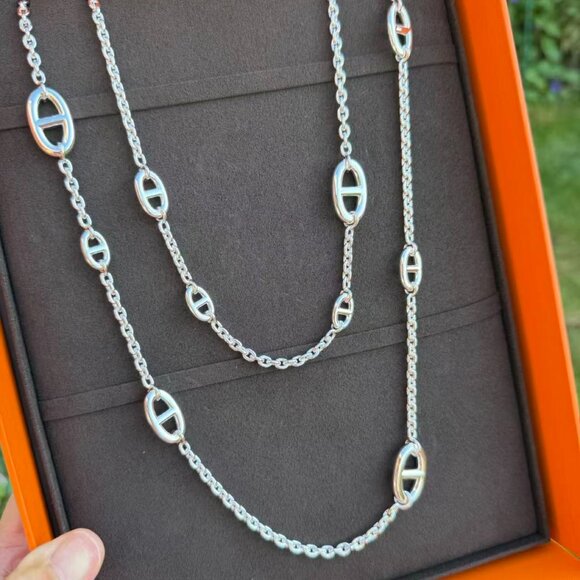 Brand New in Box Hermes Farandole long necklace 120cm - Picture 3 of 3